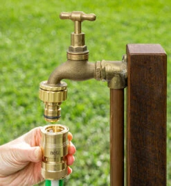 18mm Hi-Flo Universal Brass Tap Adaptor -Outdoor Garden Store 18mm Hi Flo Universal Brass Tap Adaptor 3 87206.1707288652
